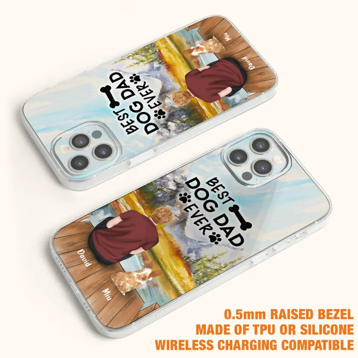 Personalized Dog Dad Phone Case - Up to 4 Dogs - Best Dog Dad Ever