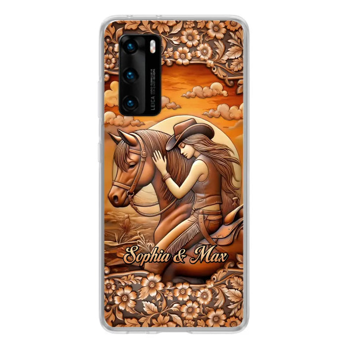 Custom Personalized Horse Girl Phone Case - Gift Idea For Horse Lover - Case For Xiaomi/ Oppo/ Huawei