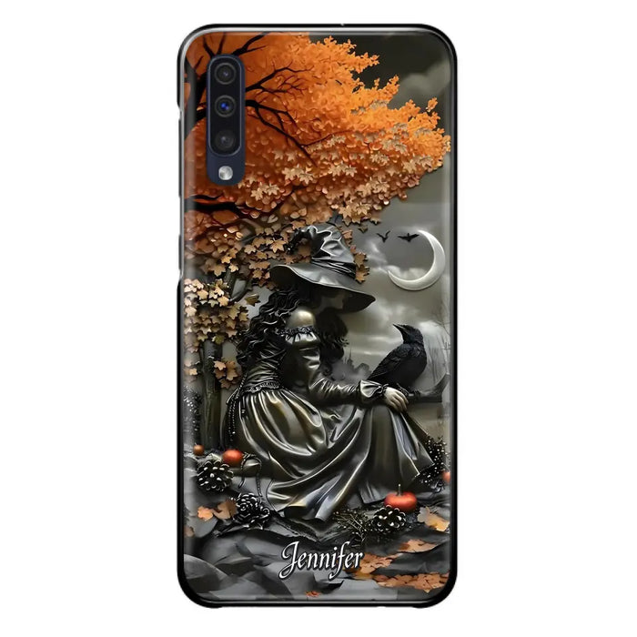 Custom Personalized Witch Phone Case - Halloween/ Birthday Gift Idea For Yourself, Women, Witch Lovers - Case For iPhone/ Samsung