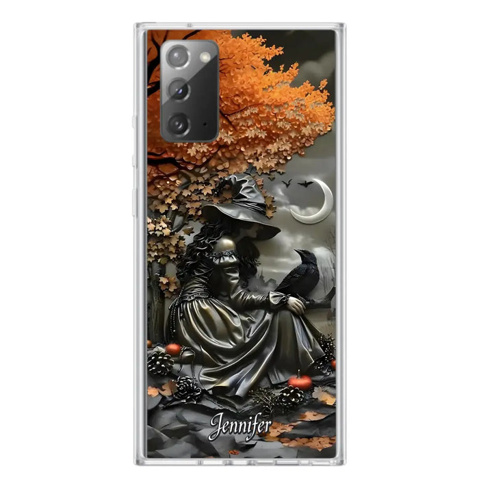 Custom Personalized Witch Phone Case - Halloween/ Birthday Gift Idea For Yourself, Women, Witch Lovers - Case For iPhone/ Samsung