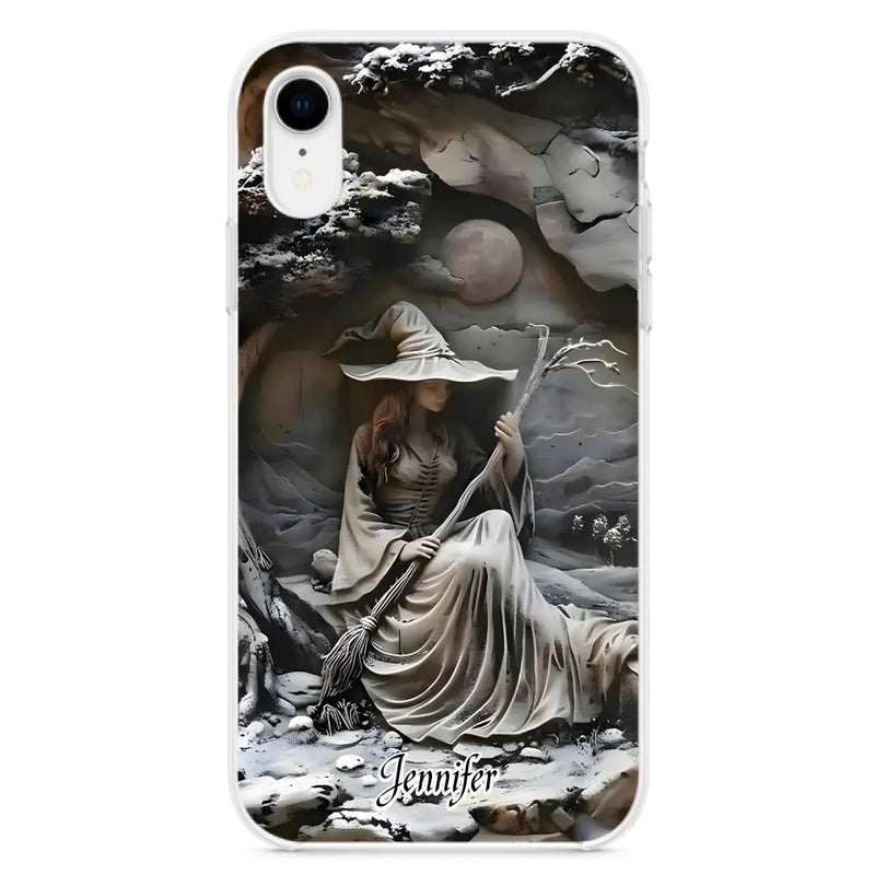 Personalized Witch Phone Case - Halloween/Birthday Gift Idea For Yourself, Witch Lovers - Case For iPhone/Samsung