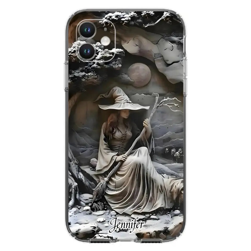 Personalized Witch Phone Case - Halloween/Birthday Gift Idea For Yourself, Witch Lovers - Case For iPhone/Samsung