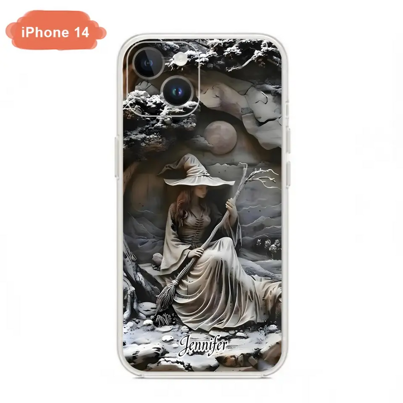 Personalized Witch Phone Case - Halloween/Birthday Gift Idea For Yourself, Witch Lovers - Case For iPhone/Samsung