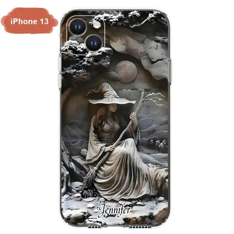 Personalized Witch Phone Case - Halloween/Birthday Gift Idea For Yourself, Witch Lovers - Case For iPhone/Samsung