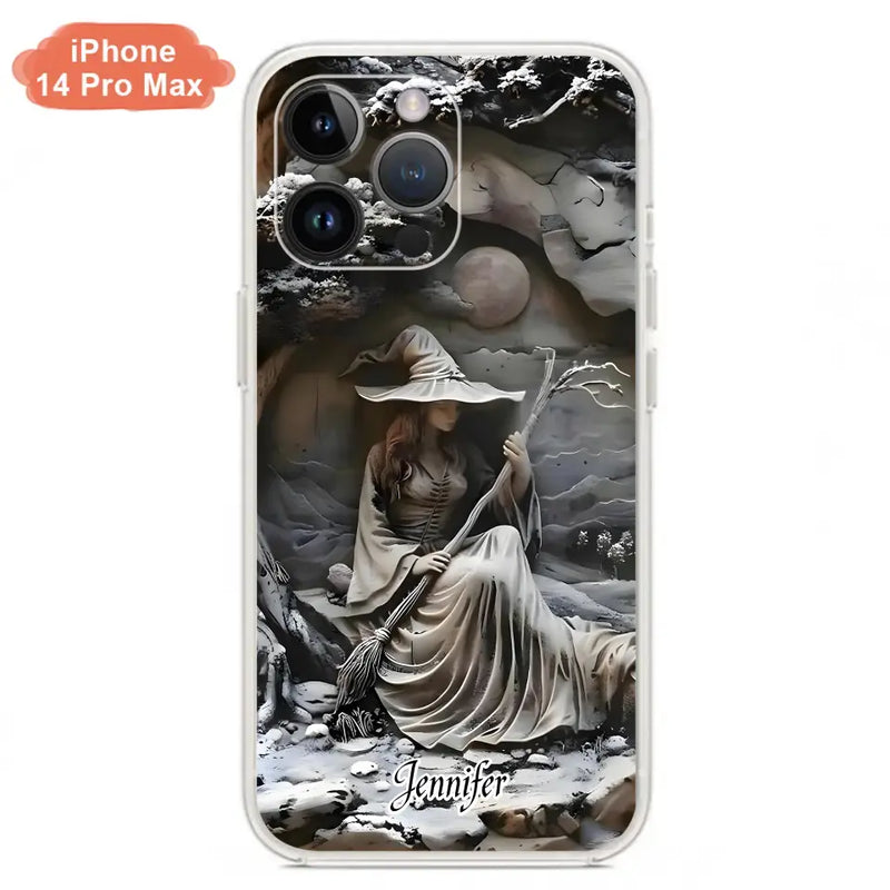Personalized Witch Phone Case - Halloween/Birthday Gift Idea For Yourself, Witch Lovers - Case For iPhone/Samsung