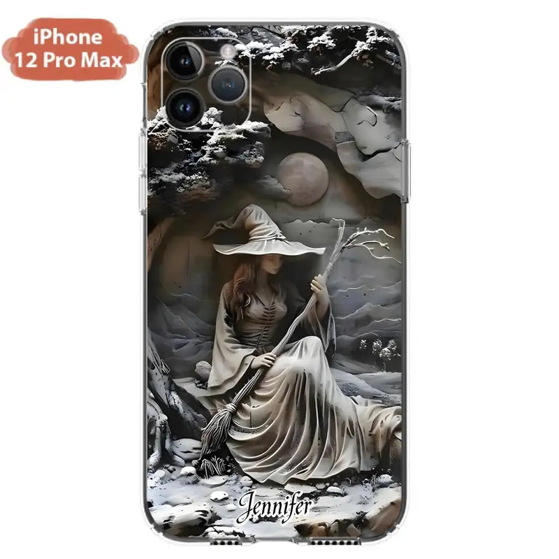 Personalized Witch Phone Case - Halloween/Birthday Gift Idea For Yourself, Witch Lovers - Case For iPhone/Samsung
