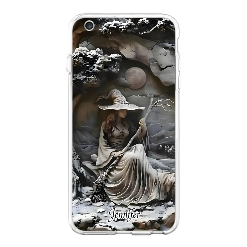 Personalized Witch Phone Case - Halloween/Birthday Gift Idea For Yourself, Witch Lovers - Case For iPhone/Samsung