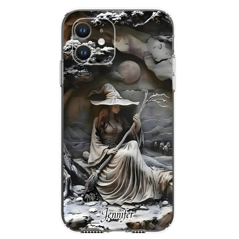 Personalized Witch Phone Case - Halloween/Birthday Gift Idea For Yourself, Witch Lovers - Case For iPhone/Samsung
