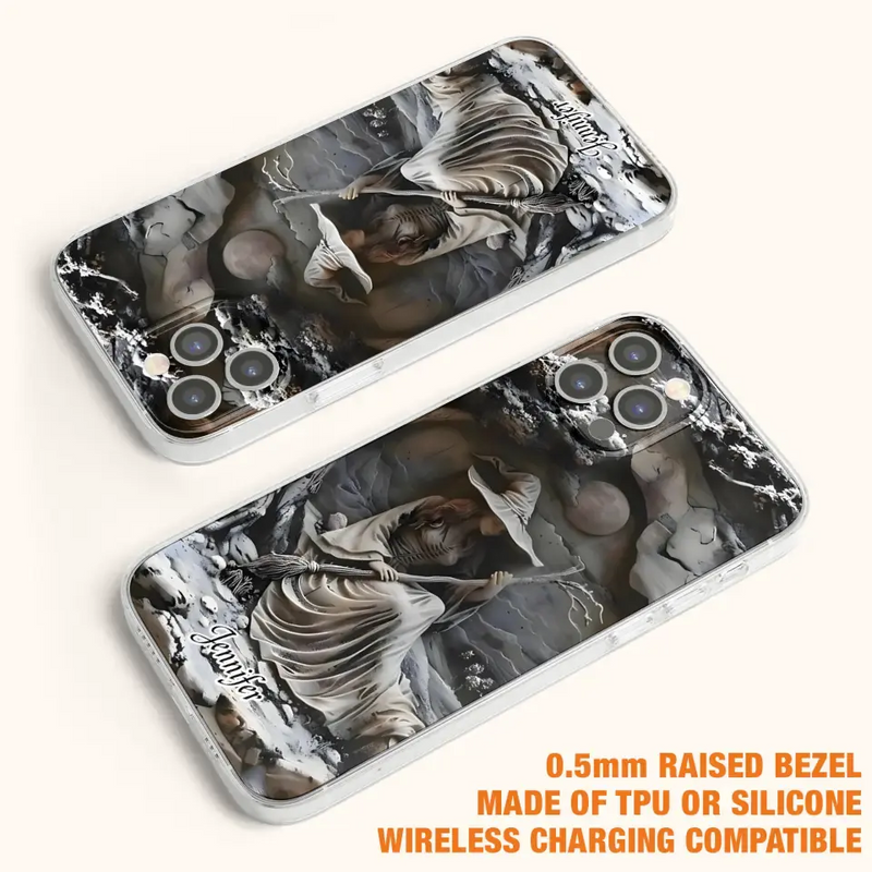 Personalized Witch Phone Case - Halloween/Birthday Gift Idea For Yourself, Witch Lovers - Case For iPhone/Samsung