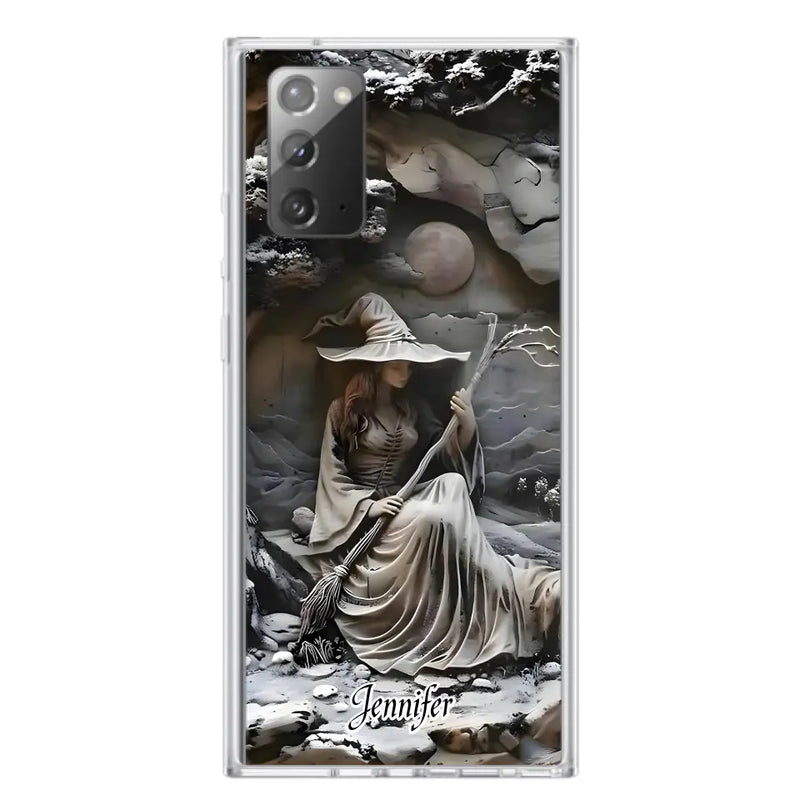 Personalized Witch Phone Case - Halloween/Birthday Gift Idea For Yourself, Witch Lovers - Case For iPhone/Samsung