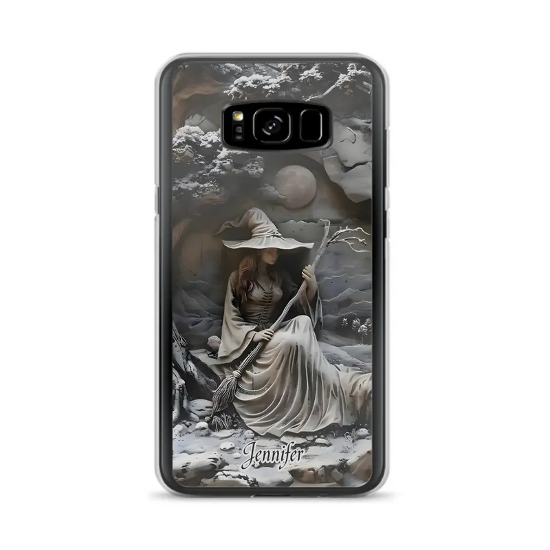 Personalized Witch Phone Case - Halloween/Birthday Gift Idea For Yourself, Witch Lovers - Case For iPhone/Samsung