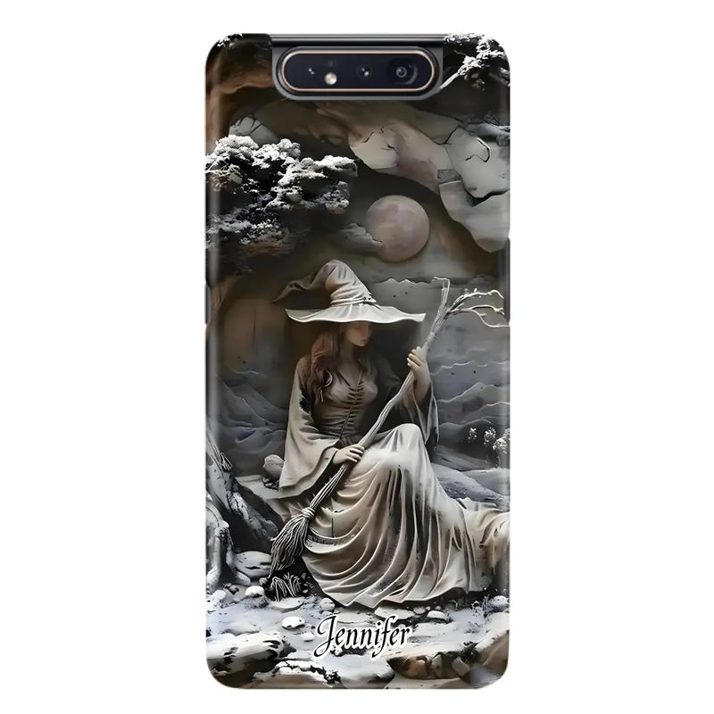 Personalized Witch Phone Case - Halloween/Birthday Gift Idea For Yourself, Witch Lovers - Case For iPhone/Samsung