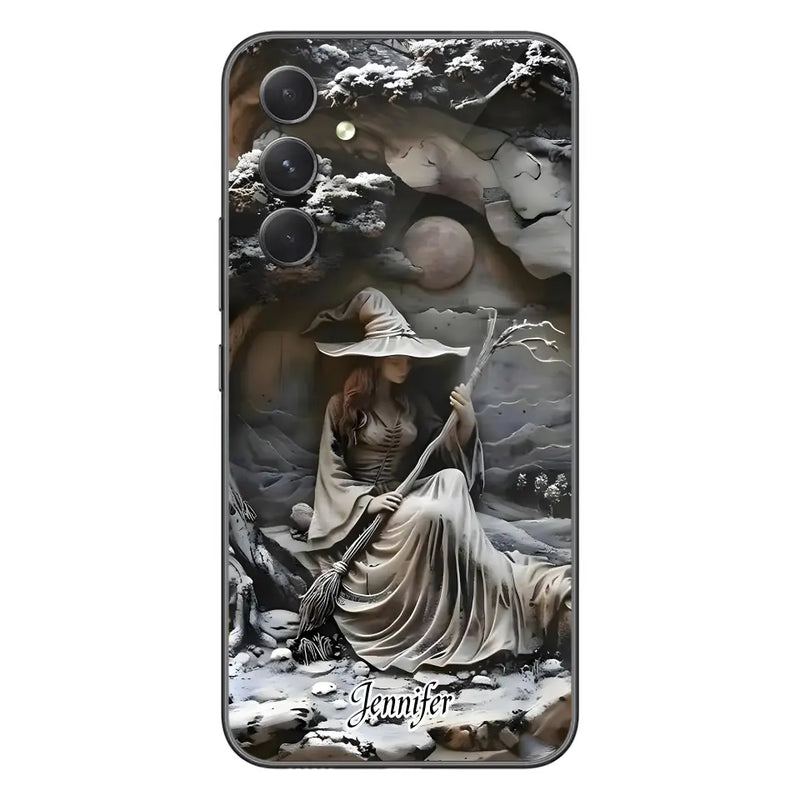 Personalized Witch Phone Case - Halloween/Birthday Gift Idea For Yourself, Witch Lovers - Case For iPhone/Samsung