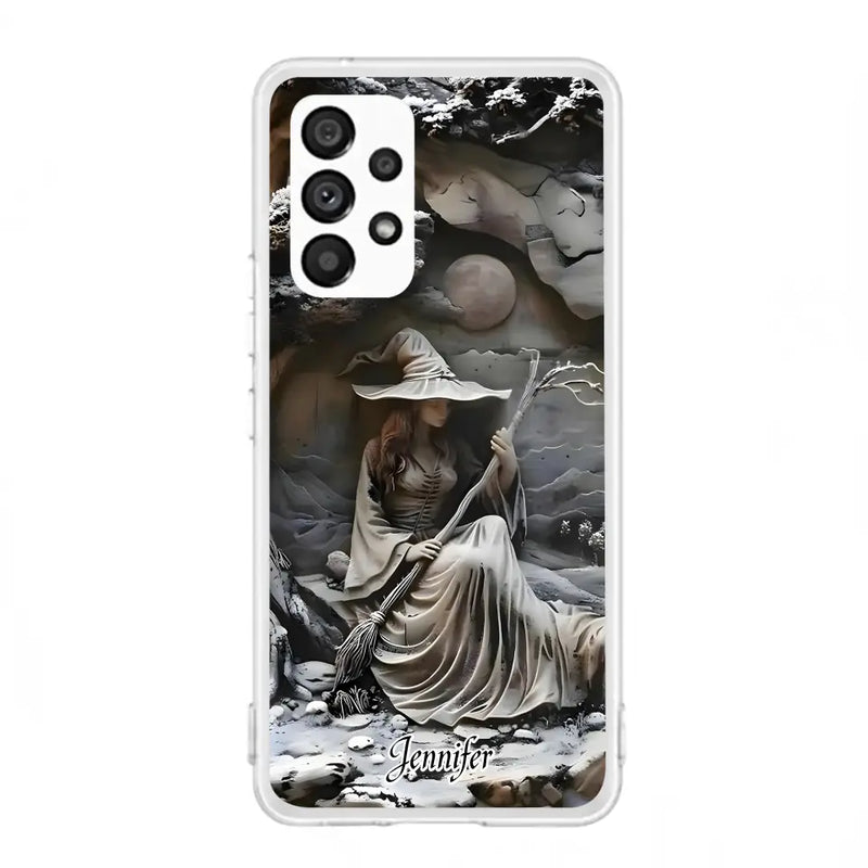 Personalized Witch Phone Case - Halloween/Birthday Gift Idea For Yourself, Witch Lovers - Case For iPhone/Samsung