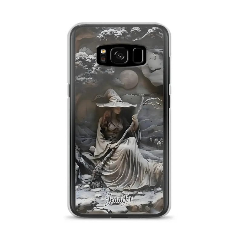 Personalized Witch Phone Case - Halloween/Birthday Gift Idea For Yourself, Witch Lovers - Case For iPhone/Samsung