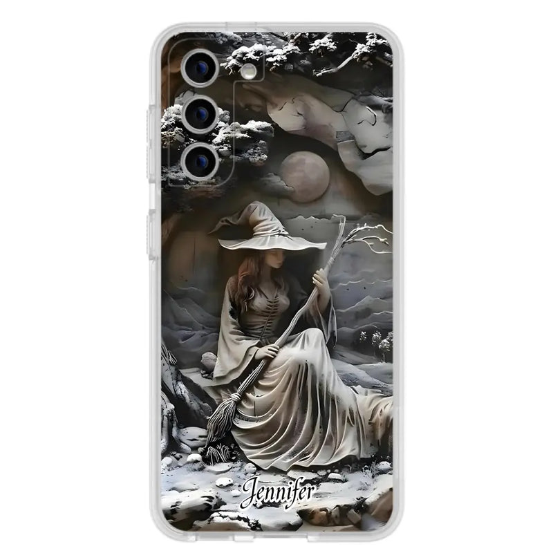 Personalized Witch Phone Case - Halloween/Birthday Gift Idea For Yourself, Witch Lovers - Case For iPhone/Samsung