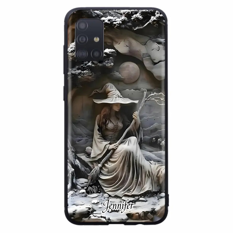 Personalized Witch Phone Case - Halloween/Birthday Gift Idea For Yourself, Witch Lovers - Case For iPhone/Samsung