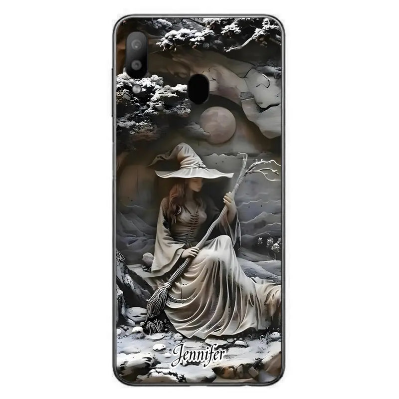 Personalized Witch Phone Case - Halloween/Birthday Gift Idea For Yourself, Witch Lovers - Case For iPhone/Samsung