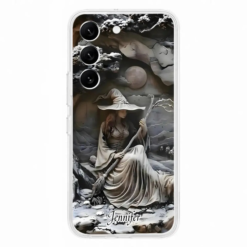 Personalized Witch Phone Case - Halloween/Birthday Gift Idea For Yourself, Witch Lovers - Case For iPhone/Samsung
