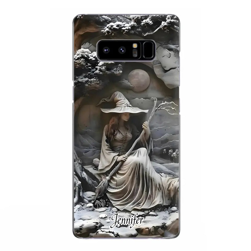 Personalized Witch Phone Case - Halloween/Birthday Gift Idea For Yourself, Witch Lovers - Case For iPhone/Samsung
