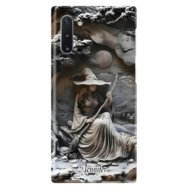 Personalized Witch Phone Case - Halloween/Birthday Gift Idea For Yourself, Witch Lovers - Case For iPhone/Samsung