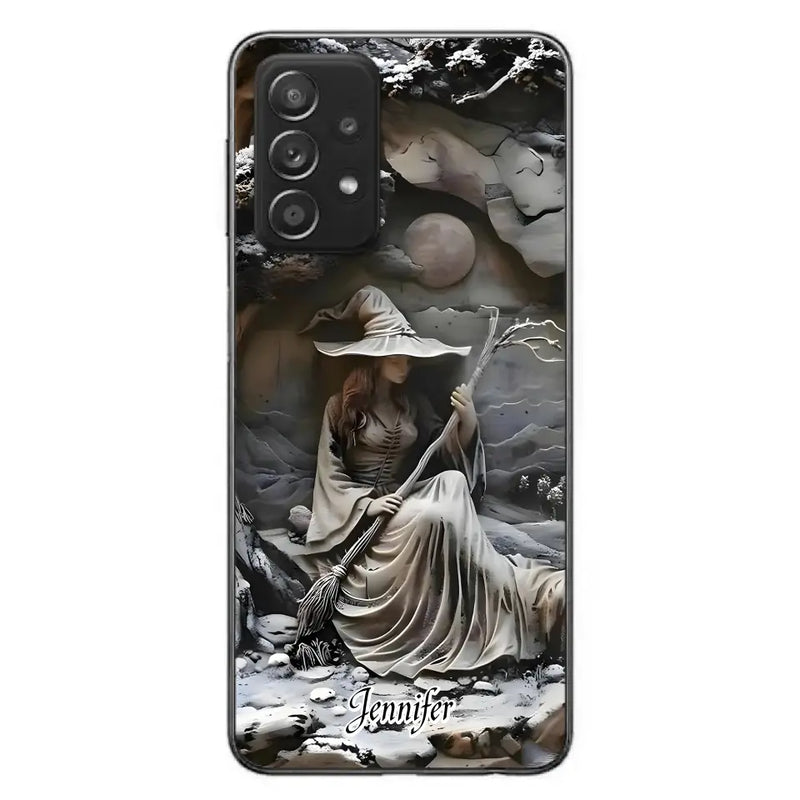 Personalized Witch Phone Case - Halloween/Birthday Gift Idea For Yourself, Witch Lovers - Case For iPhone/Samsung