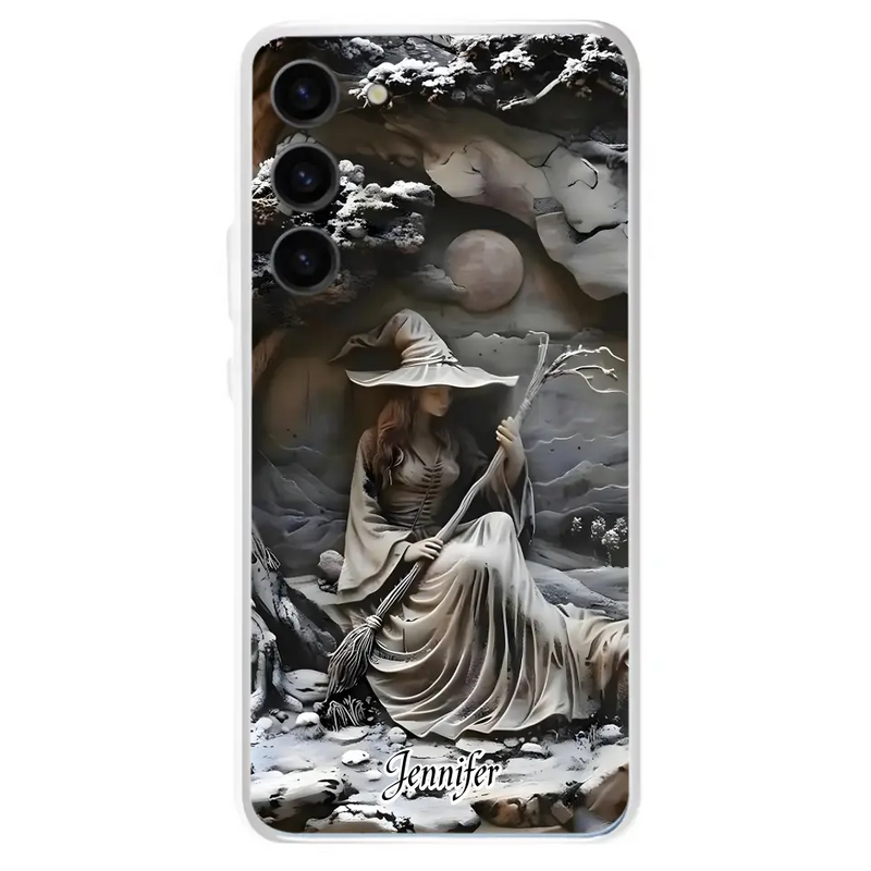 Personalized Witch Phone Case - Halloween/Birthday Gift Idea For Yourself, Witch Lovers - Case For iPhone/Samsung