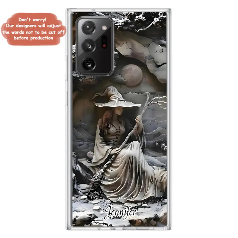 Personalized Witch Phone Case - Halloween/Birthday Gift Idea For Yourself, Witch Lovers - Case For iPhone/Samsung