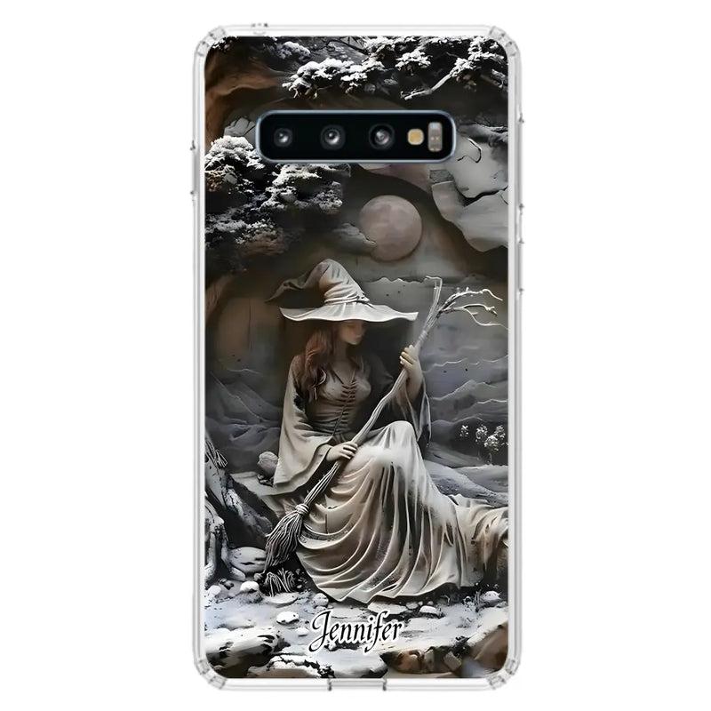 Personalized Witch Phone Case - Halloween/Birthday Gift Idea For Yourself, Witch Lovers - Case For iPhone/Samsung