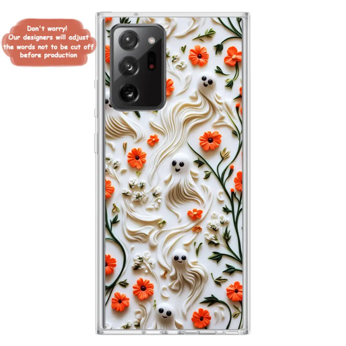 Custom Personalized 3D Clay Boo Phone Case - Halloween Gift Idea - Case For iPhone/ Samsung