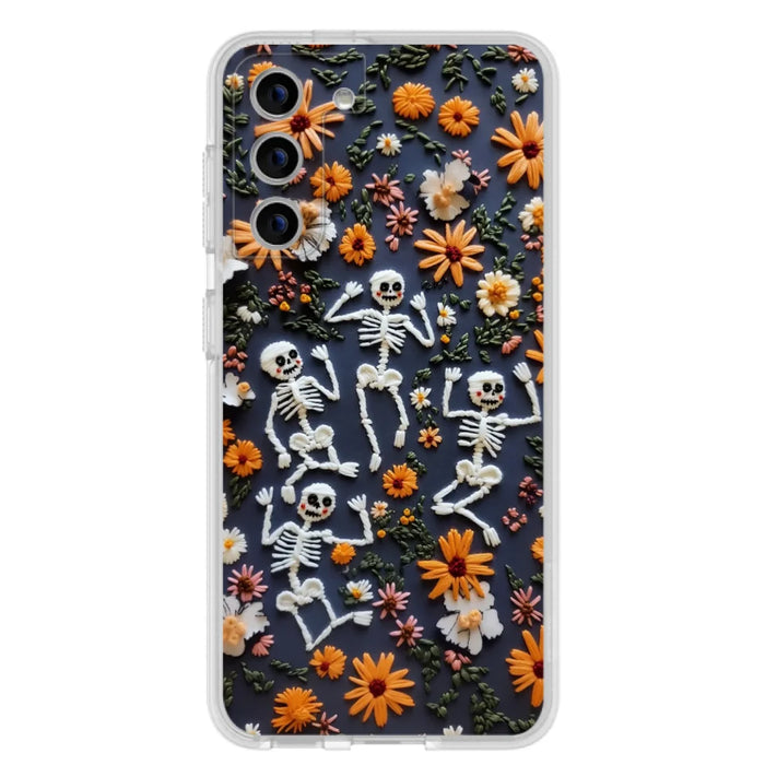 Custom Personalized 3D Skeleton Phone Case - Halloween Gift Idea - Case For iPhone/ Samsung