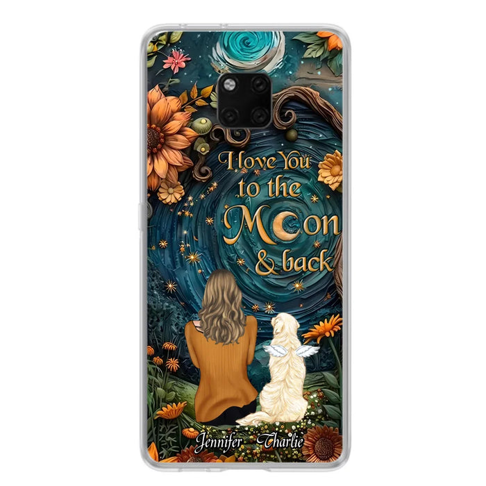 Custom Personalized Galaxy Night Phone Case - Gift Idea For Pet Owner - Case For Xiaomi/ Oppo/ Huawei - I Love You To The Moon & Back