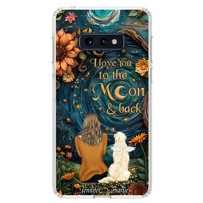 Custom Personalized Galaxy Night Phone Case - Gift Idea For Pet Owner - Case For iPhon/ Samsung - I Love You To The Moon & Back