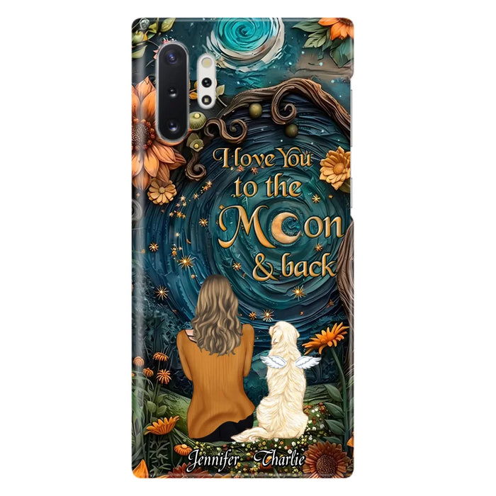 Custom Personalized Galaxy Night Phone Case - Gift Idea For Pet Owner - Case For iPhon/ Samsung - I Love You To The Moon & Back