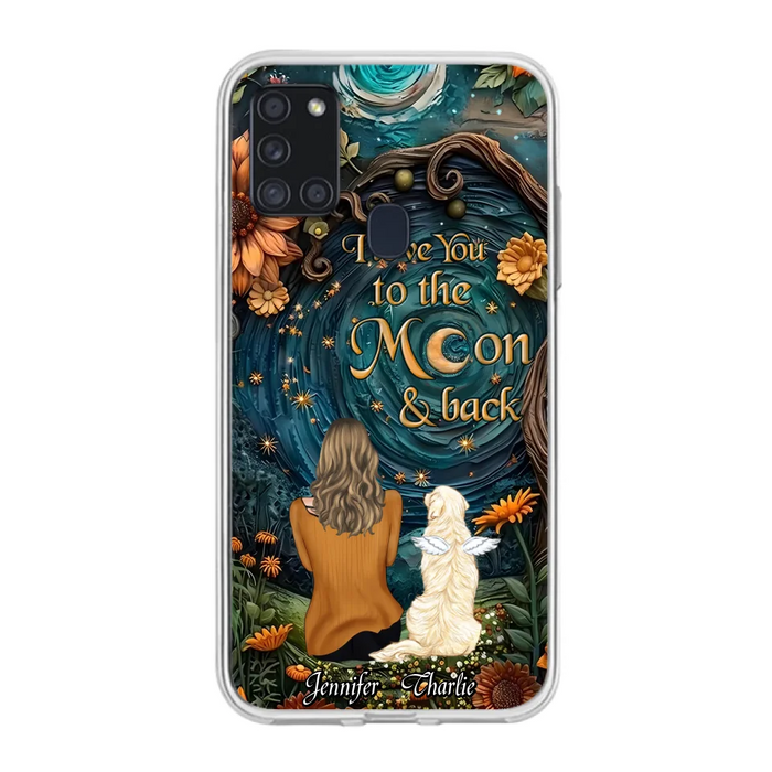 Custom Personalized Galaxy Night Phone Case - Gift Idea For Pet Owner - Case For iPhon/ Samsung - I Love You To The Moon & Back