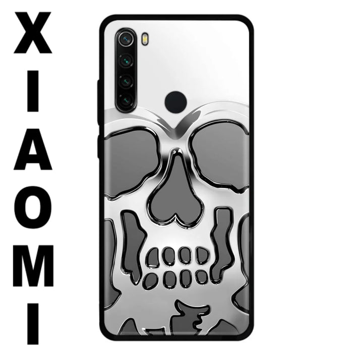 Custom Personalized Veteran Skull Metalic Phone Case - Gift Idea For Veteran - Case For Xiaomi/ Oppo/ Huawei