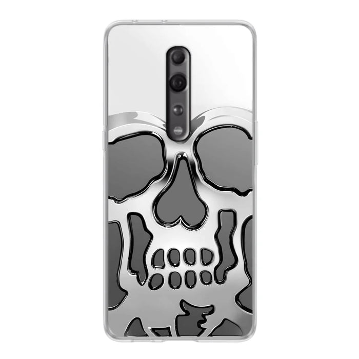 Custom Personalized Veteran Skull Metalic Phone Case - Gift Idea For Veteran - Case For Xiaomi/ Oppo/ Huawei