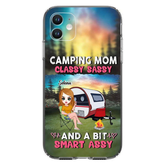 Custom Personalized Camping Mom Phone Case - Gift Idea For Camping Lover/ Mother's Day - Camping Mom Classy Sassy And A Bit Smart Assy - Case For iPhone And Samsung