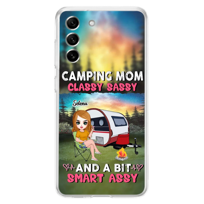 Custom Personalized Camping Mom Phone Case - Gift Idea For Camping Lover/ Mother's Day - Camping Mom Classy Sassy And A Bit Smart Assy - Case For iPhone And Samsung