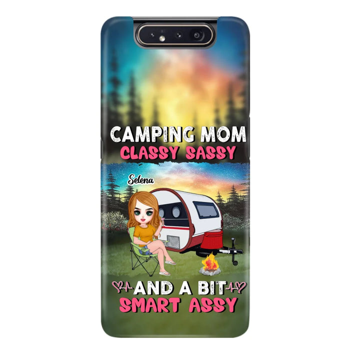 Custom Personalized Camping Mom Phone Case - Gift Idea For Camping Lover/ Mother's Day - Camping Mom Classy Sassy And A Bit Smart Assy - Case For iPhone And Samsung