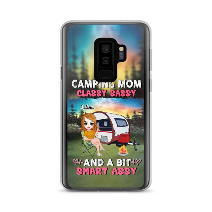 Custom Personalized Camping Mom Phone Case - Gift Idea For Camping Lover/ Mother's Day - Camping Mom Classy Sassy And A Bit Smart Assy - Case For iPhone And Samsung