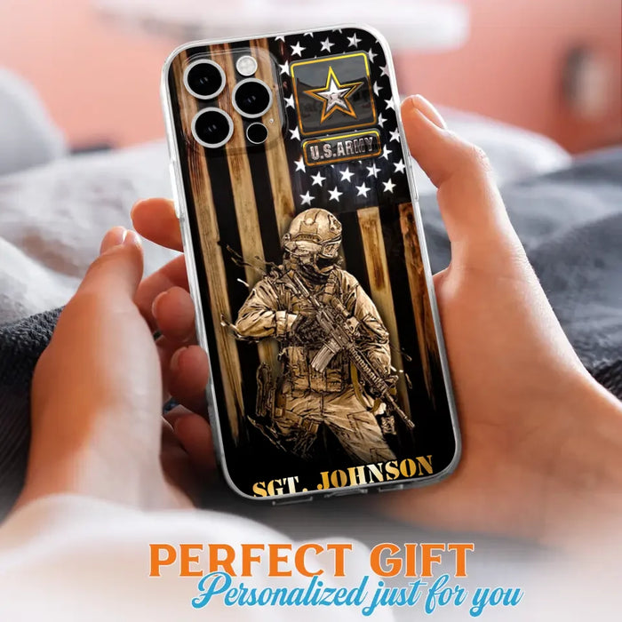 Custom Personalized Veteran Phone Case - Gift Idea For Veteran/ Soldier - Case For iPhone And Samsung