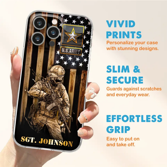 Custom Personalized Veteran Phone Case - Gift Idea For Veteran/ Soldier - Case For iPhone And Samsung