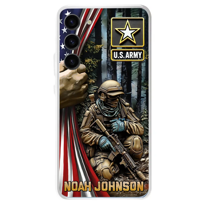 Custom Personalized Veteran Phone Case For iPhone/ Samsung - Veteran Gift Idea - Custom Name