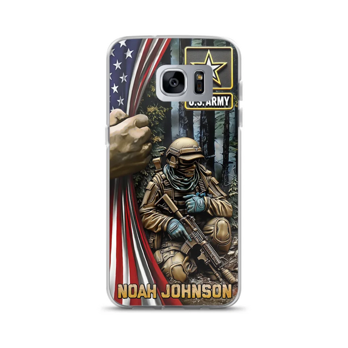 Custom Personalized Veteran Phone Case For iPhone/ Samsung - Veteran Gift Idea - Custom Name