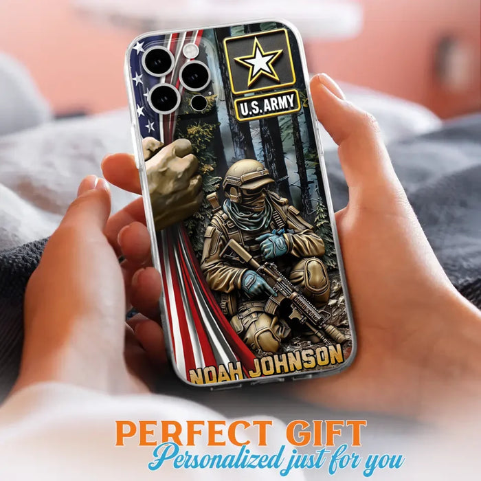 Custom Personalized Veteran Phone Case For iPhone/ Samsung - Veteran Gift Idea - Custom Name