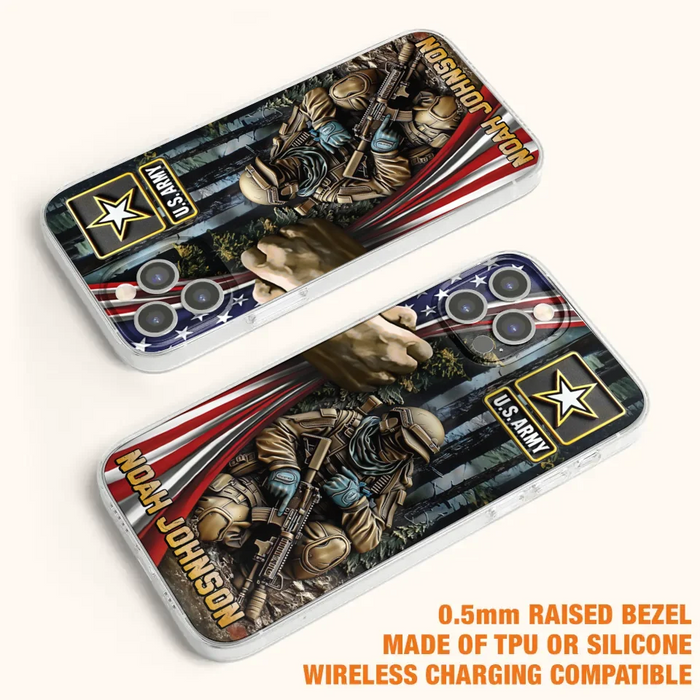 Custom Personalized Veteran Phone Case For iPhone/ Samsung - Veteran Gift Idea - Custom Name