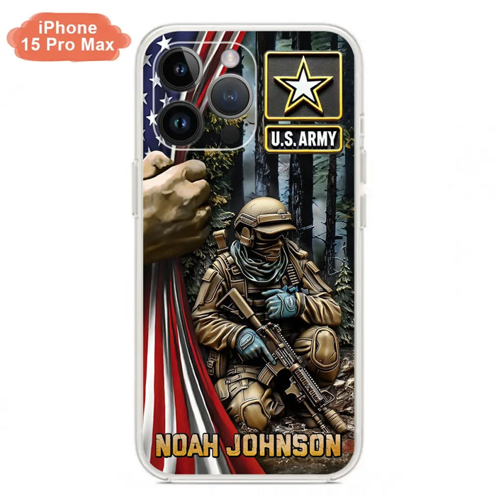 Custom Personalized Veteran Phone Case For iPhone/ Samsung - Veteran Gift Idea - Custom Name