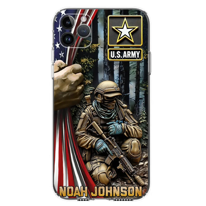 Custom Personalized Veteran Phone Case For iPhone/ Samsung - Veteran Gift Idea - Custom Name