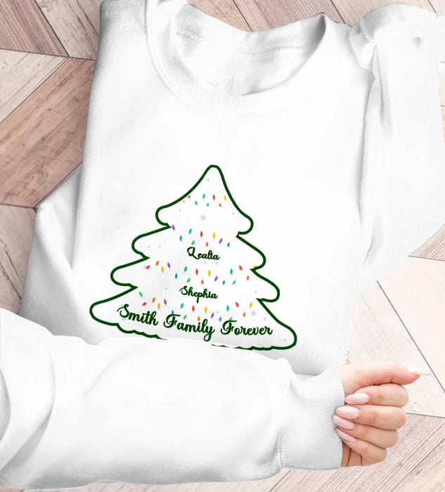 Personalized Family Name AOP Sweater - Christmas Gift For Family - Up to 10 People